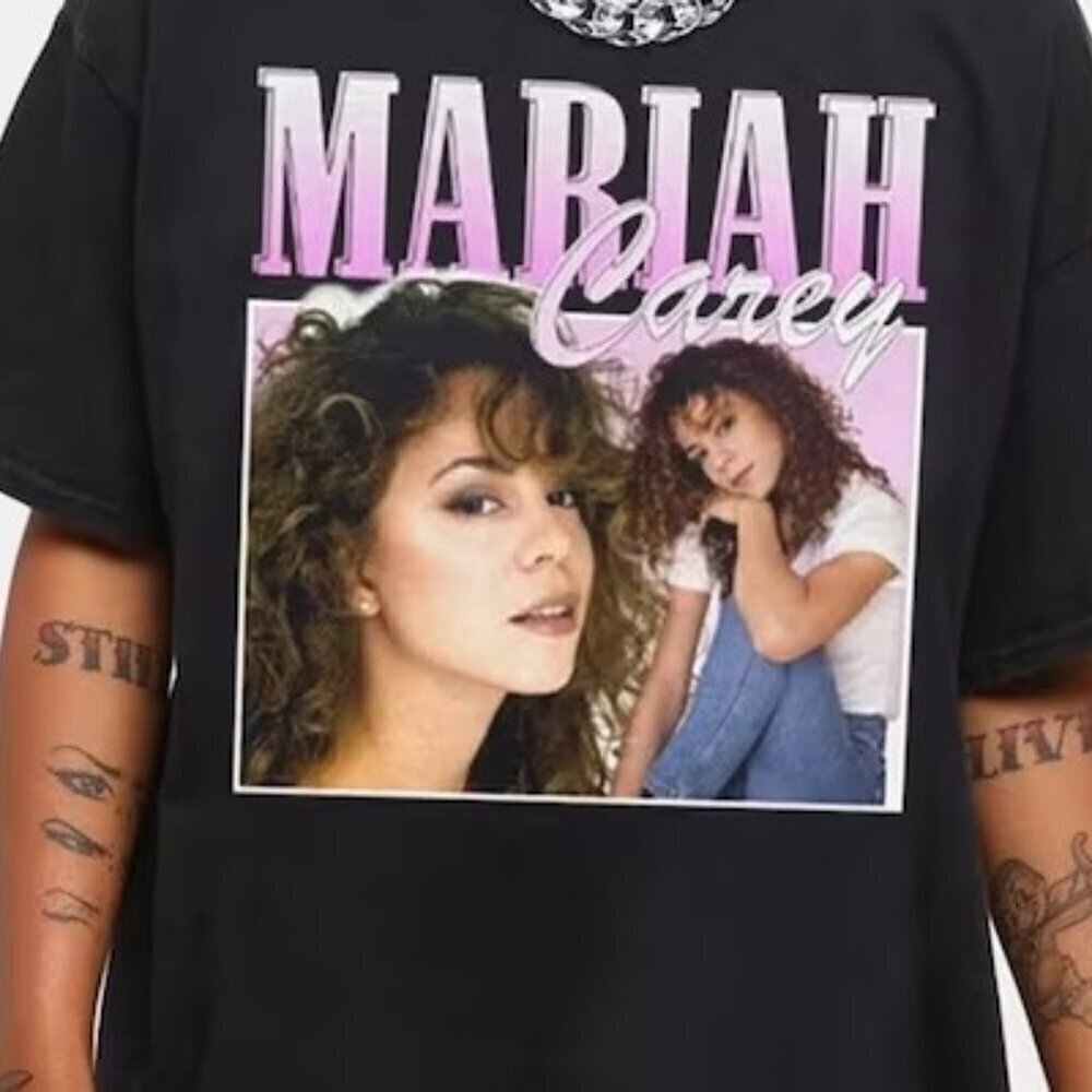 Mariah Carey Pop Music Fan Gift Graphic Concert Tour Holiday Party T-shirt .